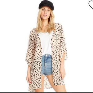 Saltwater Luxe Willa Kimono Dress animal print dot